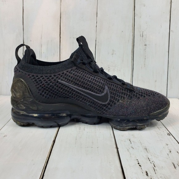 Nike Air Vapormax 2021 Flyknit 'Triple Black' Men's Size 7 Anthracite DH4084-001 - Picture 5 of 14